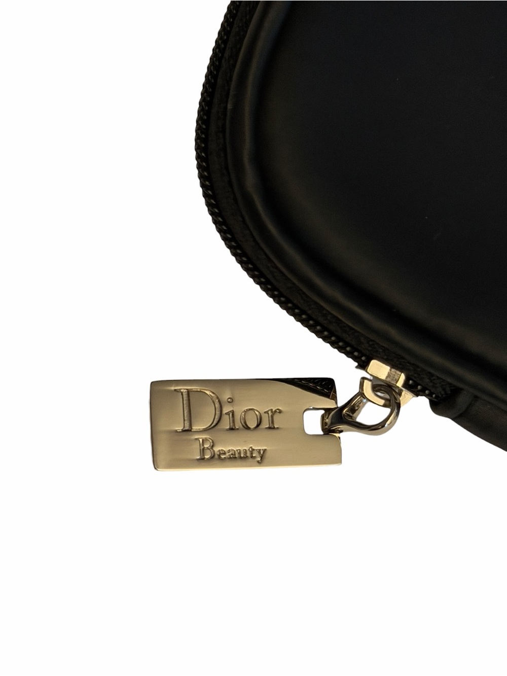 Vintage Christian Dior Beauty Logo Black Zipper Makeup Cosmetic Zip Case Pouch - Picture 7 of 8